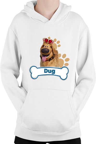 OEM Hanorac Copii Dug Days King Bone Paws Fluffy Funny