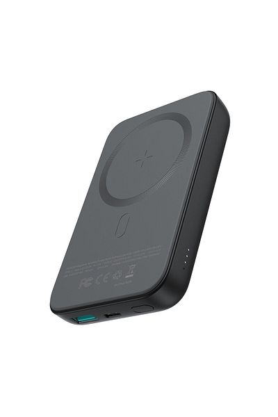 Joyroom Mini Power Bank 10000mAh magnetyczny z ładowarką QC PD USB USB-C czarny