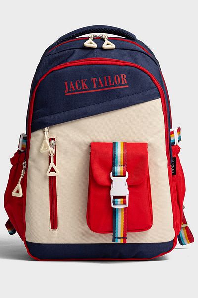 Go Veform Waterproof Multi-Pocket School Bag – Colorful and Comfortable Design Jt2045 Navy Blue