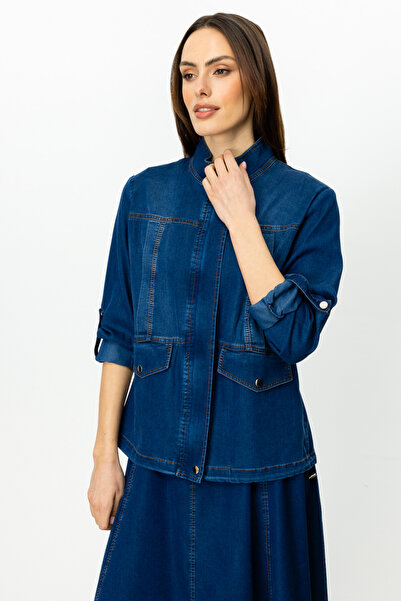 Ekol Fermuarlı Kapak Cepli Mont