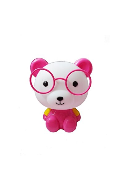 BV Lampă în formă de urs, roz, 26 cm, soclu E14, 40W