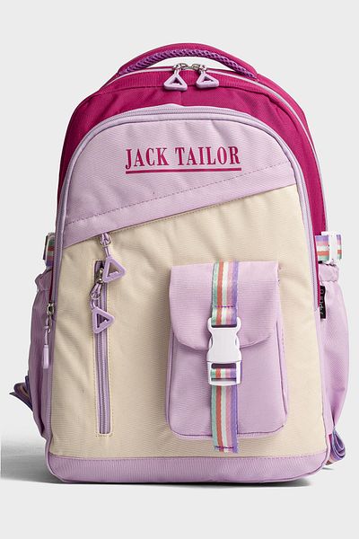 Go Veform Waterproof Multi-Pocket School Bag – Colorful and Comfortable Design Jt2045 Plum