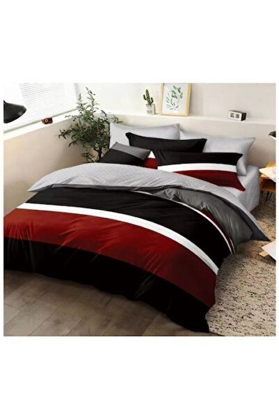 OEM Double Bed Linen Set, 6 Pieces, 2 Persons, 180x200 cm, Colorful Print, Mu...