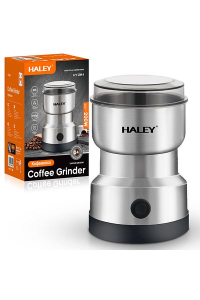 HALEY Hy-2114 Electric Grinder – 200w, Superior Performance For Aromatic Coffee, 300g Capacity