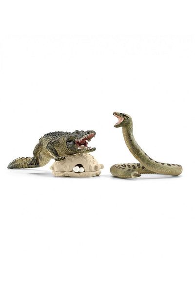 SCHLEICH Figurine Set, Danger In The Swamp, 19 X 6 X 15 Cm