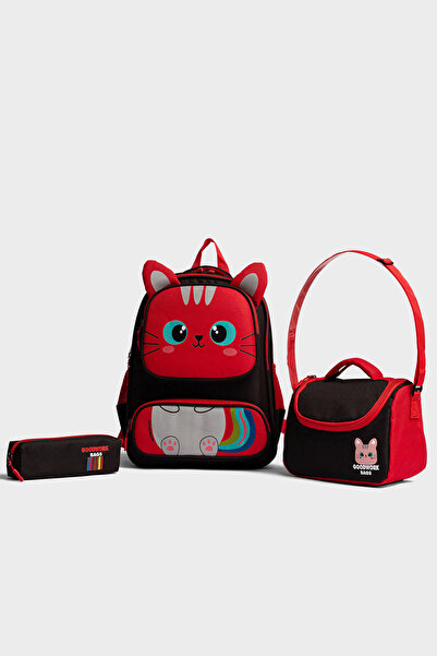 Go Veform Set de 3 genți de școală – rucsac, cutie de prânz cu termos și supo...