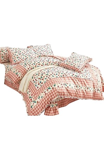 OEM Luxury Bedding Set with Ruffles, Finet, 4 Pieces, Multicolor