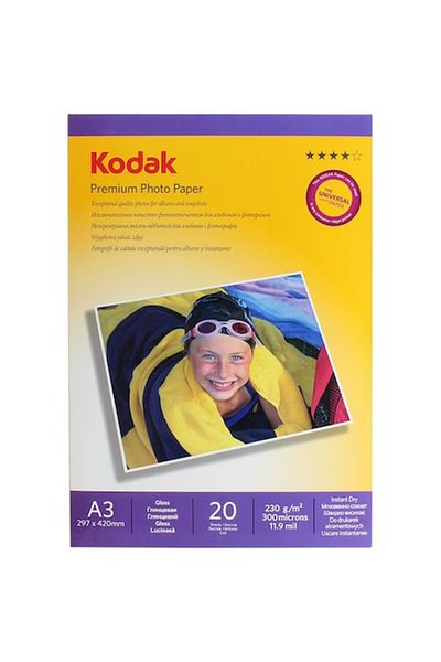 Kodak Hartie Foto A3 20 coli 230g/m² Premium Photo Paper Glossy