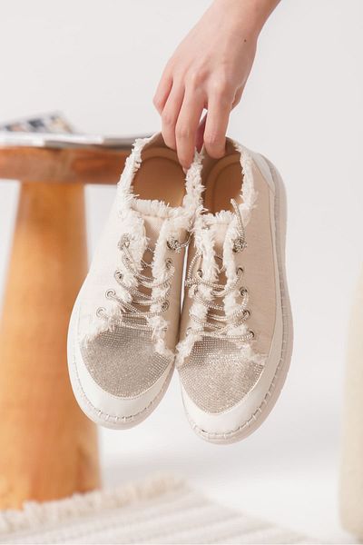 Zerenyus Ankle Premium Beige Women's Casual Sports Shoes