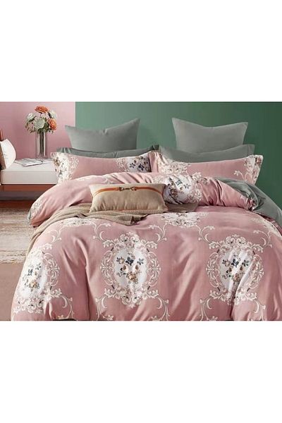 OEM Double Bed Linen, Finet, 6 pieces, Coral Floral Print, 250x230cm