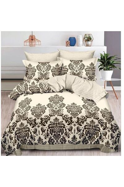 Pucioasa Double Bed Sheets Pucioasa, Floral Print, 6-Piece, 2 Persons, 180x200cm, Satin Finet, Multicolor