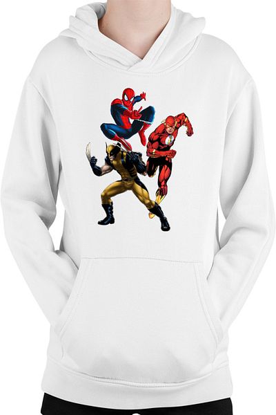 OEM Hanorac Copii Wolverine Spiderman Flash Fight Villians Super Powers