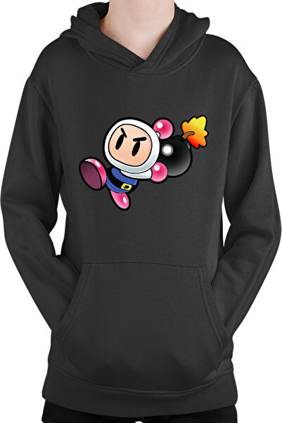 OEM Hanorac Copii Bomberman Pink Funny Game Puzzle Fast Strategy