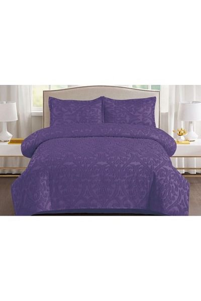OEM Bed Linen Grofat M6, Uni, 4 pieces, 2 persons, 230x250cm, Purple
