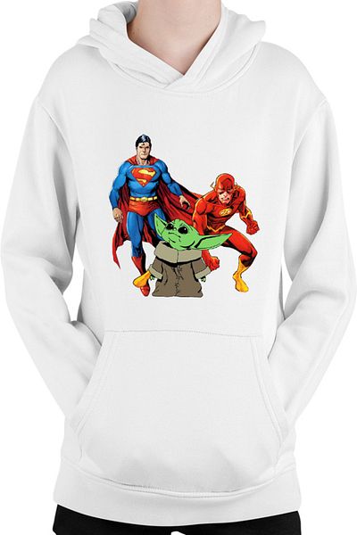 OEM Hanorac Copii Baby Yoda Superman Flash Hero Powers