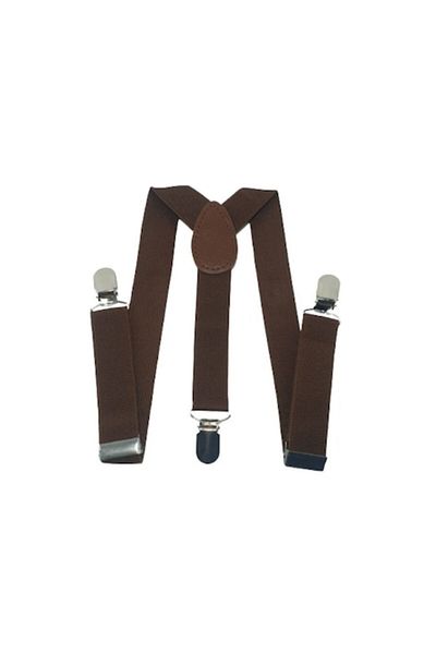 OEM Children's Suspenders, Ages 1-6, Brown Casual, 25mm