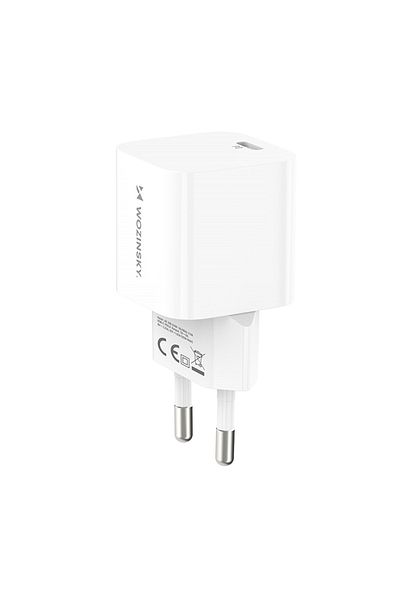 WOZINSKY Ładowarka sieciowa 100-240V PD USB-C 20W biała