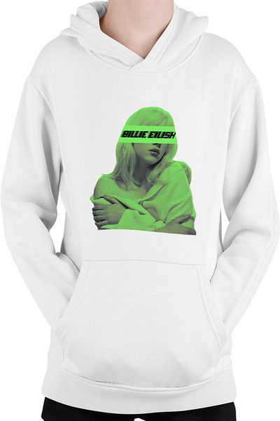 OEM Hanorac Copii Billie Eilish Logo Green Brand Musician