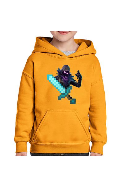 OEM Hanorac copii Raven Fortnite Minecraft Diamond Sword