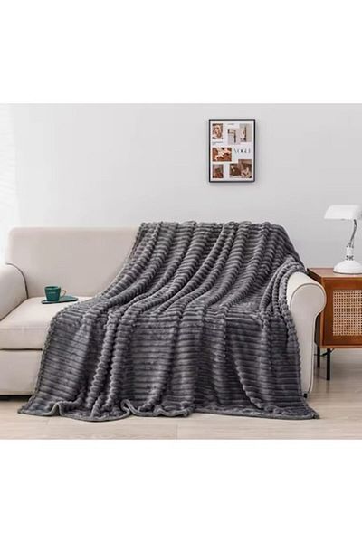 OEM Patura Cocolino, Model Dungi, Uni, 2 persoane, 200x230cm, Gri