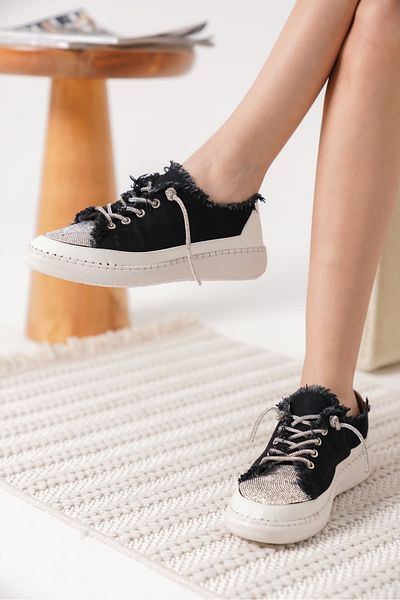 Zerenyus Ankle Premium Black Women's Casual Sports Shoes