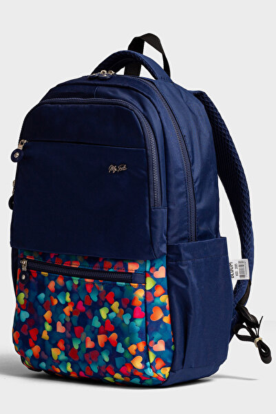 Go Veform Su Geçirmez Çok Cepli Sırt Çantası – Ortaokul, Lise ve Günlük Kullanım MYP2085 Lacivert