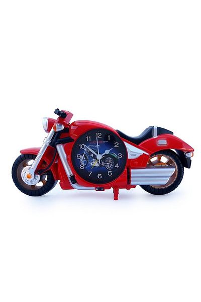 OEM Plastic Table Clock in Motorcycle Shape, 27 x 13 cm