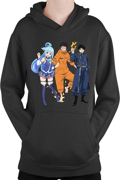 OEM Kids Hoodie Fire Force Kusakabe Animeeater Konosuba