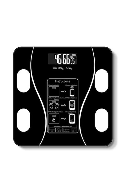 OEM Smart Digital Body Scale, Bluetooth Connection, LCD Display, Maximum Weight 180 KG, Body Mass Index,