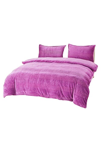 OEM Cocolino Bed Set, 4 Pieces, 210x230cm, Uni, Purple