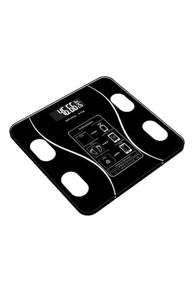 OEM Intelligent Body Scale with Digital Illuminated Screen, Oversized Design, Fitness Tracking App, Blue