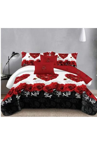 OEM Double Bed Linen, 6 Pieces, 2 Persons 180x200 cm, Multicolor, M4