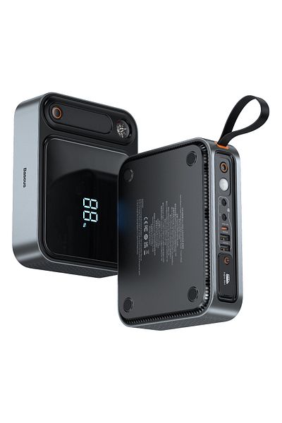 Baseus 3w1 Powerbank USB USB-C Jump Starter rozruchowy do samochodu 3000A latarka czarny
