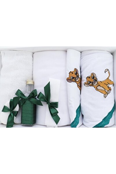 OEM Σετ Βάπτισης για Αγόρια, 7 Τεμάχια, Κεντητό Σχέδιο, Simba, Πολύχρωμο