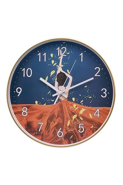 OEM Ceas de Perete, Plastic, Elegant Woman, 30x30cm, Multicolor, M2
