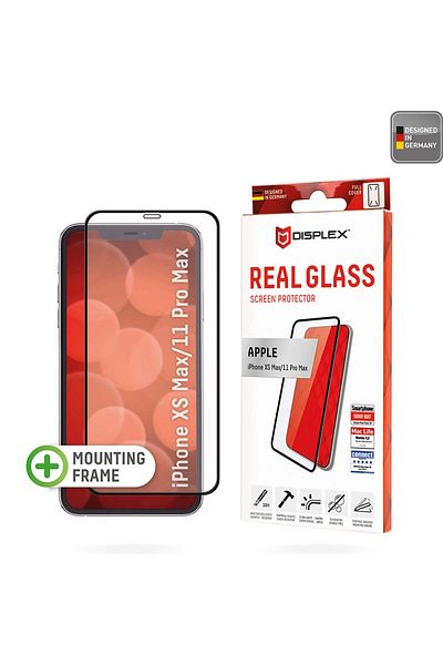 Displex Foil for iPhone XS Max / iPhone 11 Pro Max - Real Glass Full Cover - Black