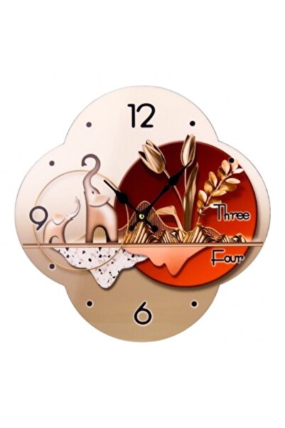 OEM Wooden Clock (MDF) in Flower Shape, 40x48 cm, M5