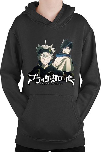 OEM Hanorac Copii Black Clover Asta Yuno Logo Adventure Drama