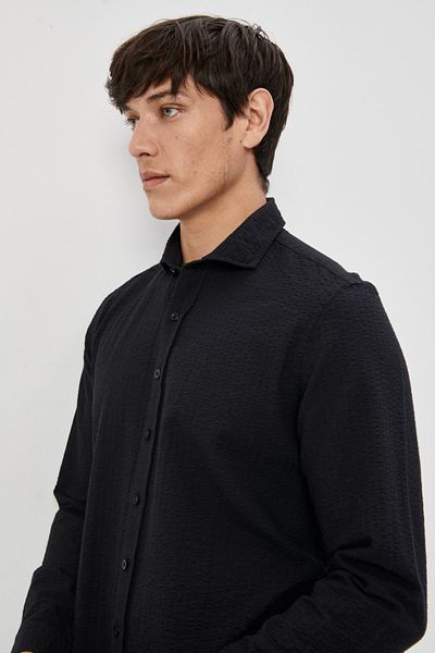 AC&Co / Altınyıldız Classics Ανδρικό πουκάμισο 100% βαμβακερό 100% βαμβακερό γιακά με στενή εφαρμογή