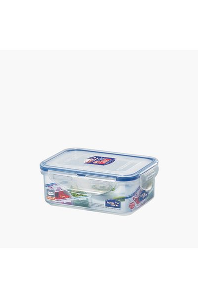 locknlock Classic Rectangular 2-Compartment Food Container with Clip Lock Lid - 460 ml