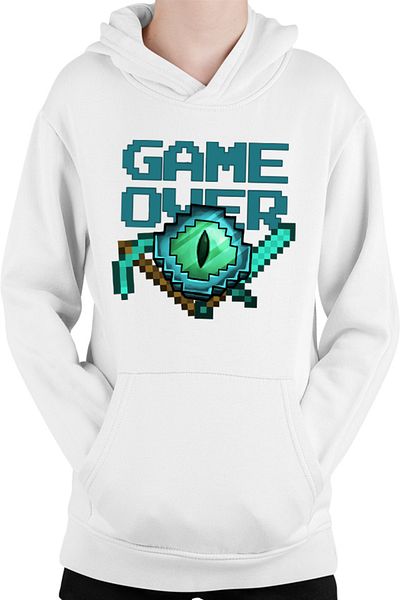 OEM Minecraft Game Over Diamond Tools Kids Hoodie