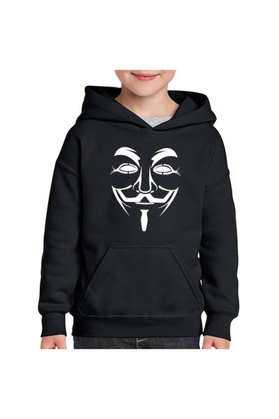 OEM Hanorac copii Anonymous Joker Fawkes Mask Gamer Anonim