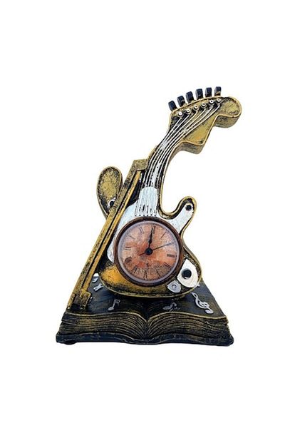 OEM Resin Violin Clock Decoration, 25 cm