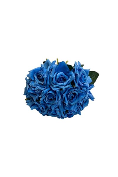 OEM Buchet de trandafiri, 25 cm albastru