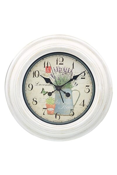 OEM Ceas de perete, Plastic, Lavandă, 51x51 cm, Multicolor