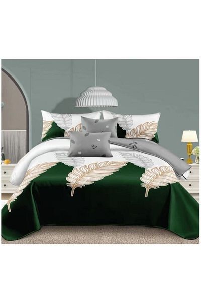 OEM Double Bedding Set, 6 Pieces, 180x200 cm, Multicolor M25