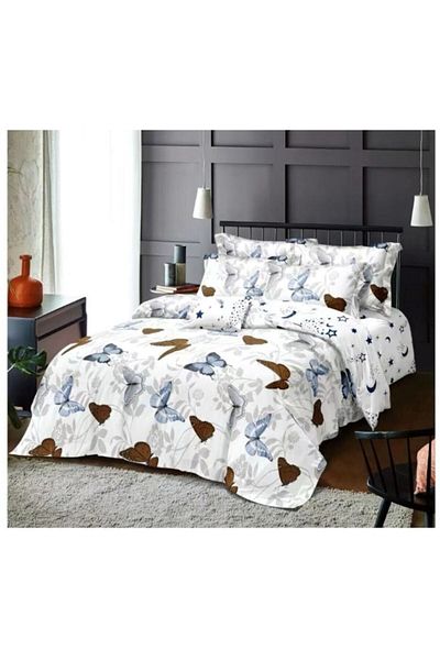 OEM Double Bedding Set, 6 Pieces, 180x200 cm, Multicolor M20