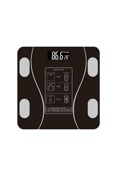 OEM Cantar profesional inteligent, Conectivitate Bluetooth, Pentru IMC si pierderea in greutate, Negru