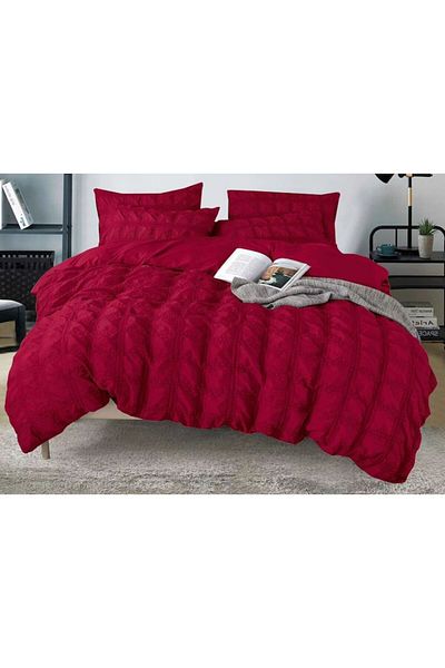 OEM Double Bed Linen, Sonia-Home, Finet, Uni, Creponate Model, 6 Pieces
