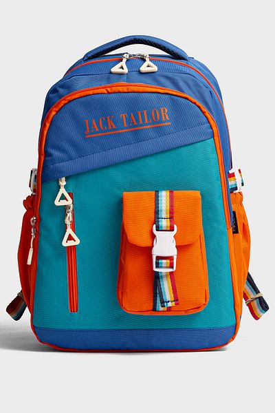 Go Veform Waterproof Multi-Pocket School Bag – Colorful and Comfortable Design Jt2045 Blue